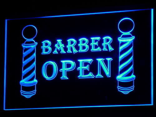 Barber Open LED Light Sign